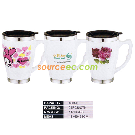 禮品訂造400ML陶瓷廣告杯紀念品