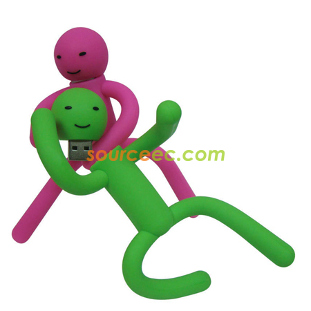 禮品訂造矽膠USB手指紀念品