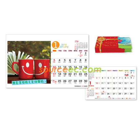 禮品訂造座檯月曆紀念品
