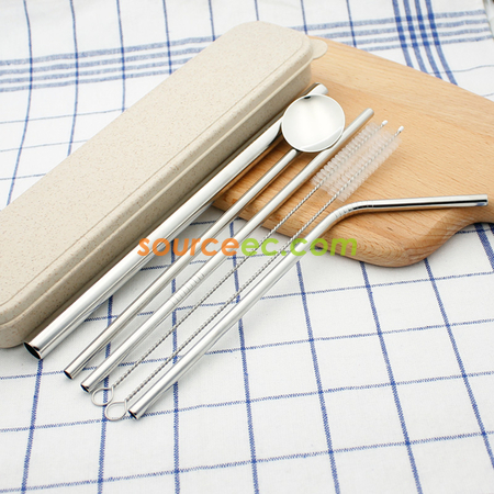 禮品訂造不鏽鋼斜口吸管紀念品