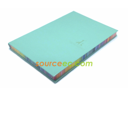禮品訂造彩虹邊皮製筆記簿紀念品