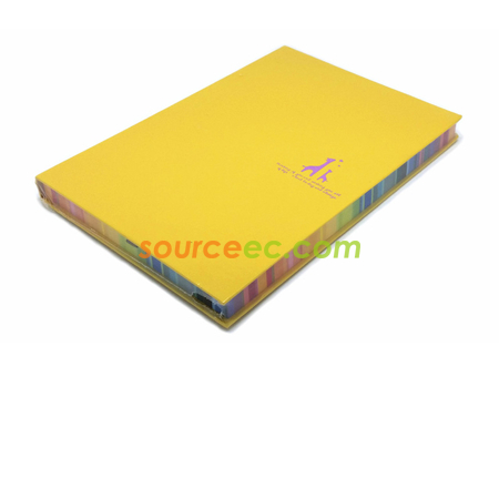 禮品訂造彩虹邊皮製筆記簿紀念品