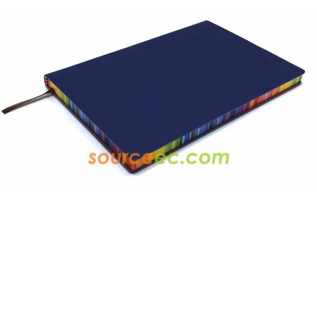 禮品訂造彩虹邊皮製筆記簿紀念品