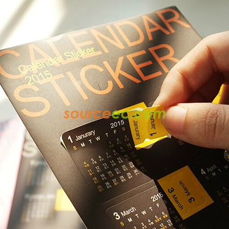 禮品訂造時尚日曆貼紙紀念品