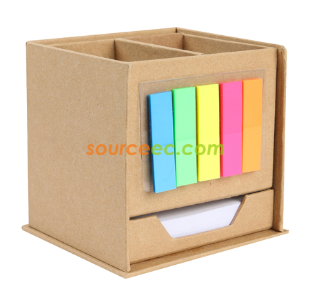禮品訂造環保便條紙筆筒紀念品