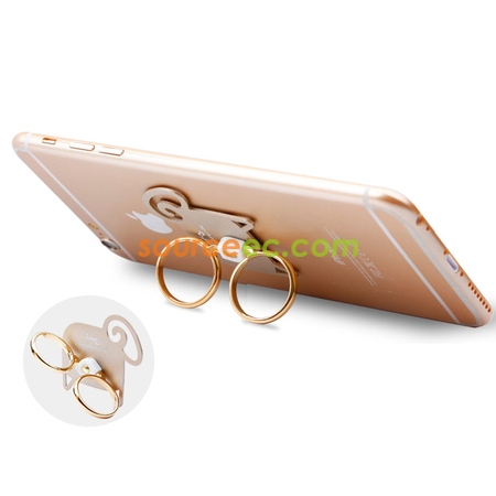 禮品訂造小羊雙圈手機指環紀念品