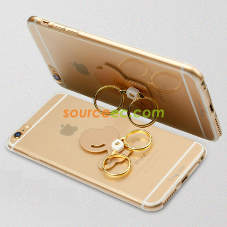 禮品訂造iPhone指環透明手機保護套紀念品