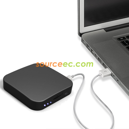 禮品訂造LED化妝鏡移動電源-方形紀念品