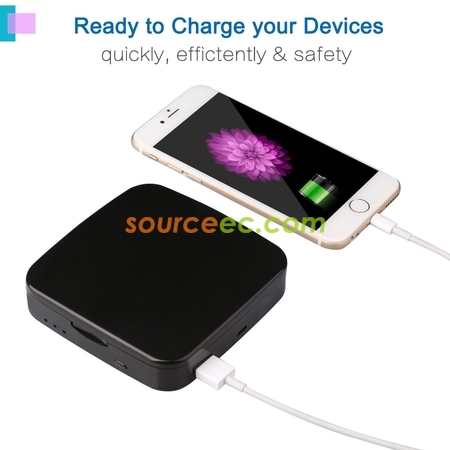 禮品訂造LED化妝鏡移動電源-方形紀念品