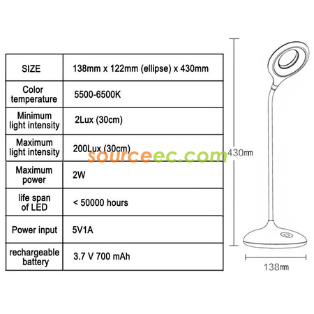 禮品訂造LED 護眼檯燈紀念品
