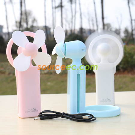 禮品訂造迷你手持USB充電風扇紀念品