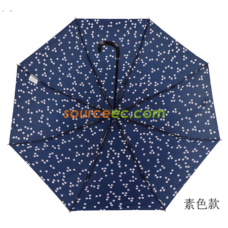 禮品訂造折疊太陽廣告雨傘彎柄紀念品