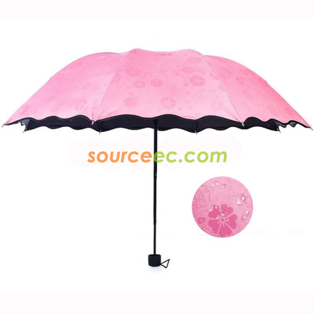 禮品訂造遇水變色折疊廣告傘紀念品