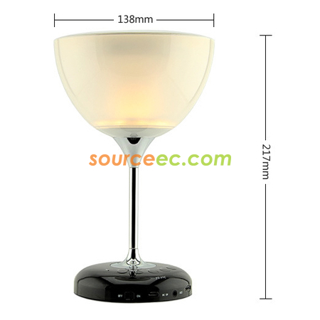 禮品訂造紅酒杯燈藍牙揚聲器紀念品