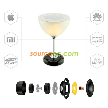 禮品訂造紅酒杯燈藍牙揚聲器紀念品