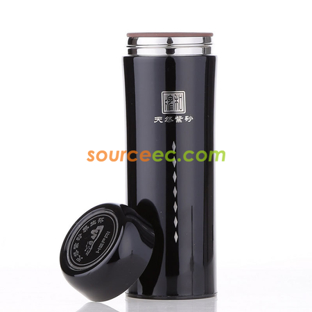 禮品訂造350ML 不銹鋼紫砂保溫杯紀念品
