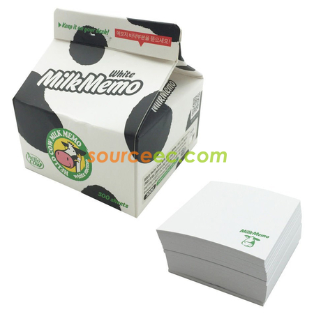 禮品訂造牛奶盒便簽簿紀念品