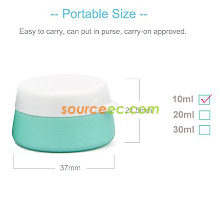 禮品訂造矽膠旅行面霜罐紀念品