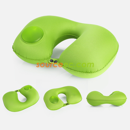 禮品訂造按壓充氣旅行枕頭紀念品