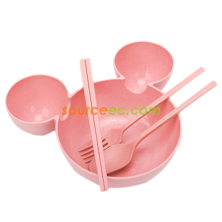 禮品訂造日式麦秆餐具套裝紀念品