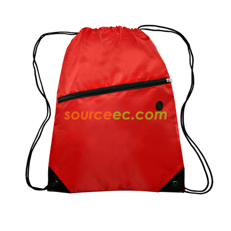 禮品訂造帶耳機孔拉鏈抽繩帶紀念品
