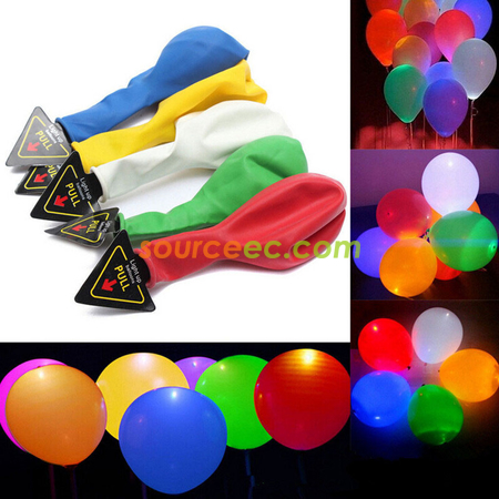 禮品訂造12吋LED發光廣告氣球紀念品