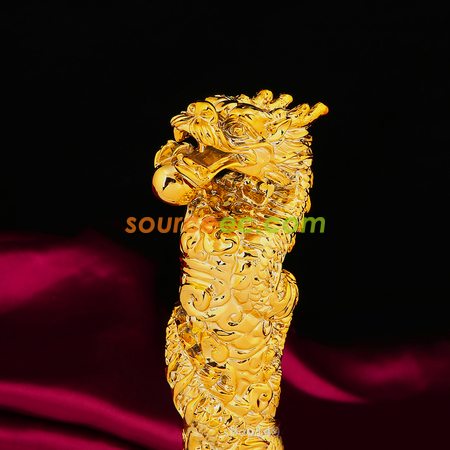 禮品訂造幸運一條龍樹脂水晶獎座紀念品