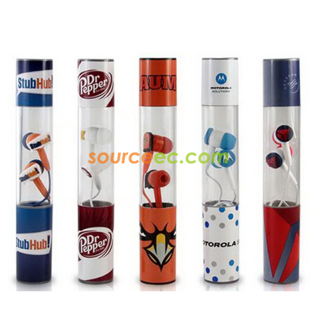 禮品訂造耳機帶圓桶包裝紀念品