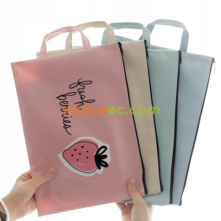 禮品訂造A4便攜拉鏈文件袋紀念品