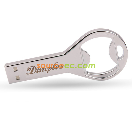禮品訂造開瓶器金屬USB手指紀念品