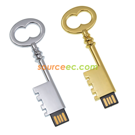禮品訂造古典鎖匙金屬USB手指紀念品