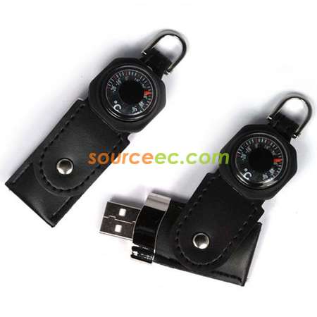 禮品訂造皮製旋轉USB手指紀念品