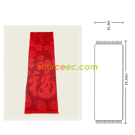 禮品訂造百福圍巾紀念品
