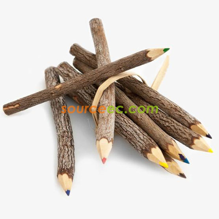 禮品訂造仿木彩色鉛筆紀念品
