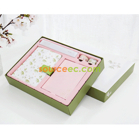 禮品訂造櫻花手帳本禮盒裝紀念品
