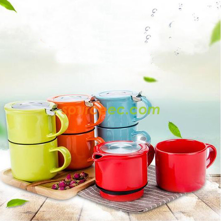 禮品訂造子母陶瓷茶壺紀念品