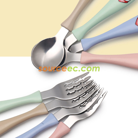 禮品訂造小麥不銹鋼餐具套裝紀念品