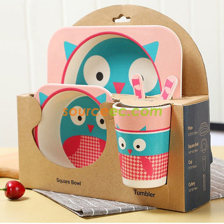 禮品訂造竹纖維餐具套裝紀念品