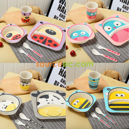 禮品訂造竹纖維餐具套裝紀念品