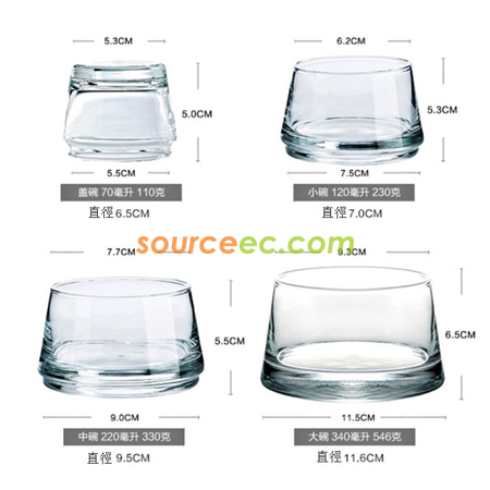 禮品訂造金字塔璃碗禮品套裝紀念品