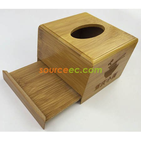 禮品訂造楠竹紙巾盒紀念品