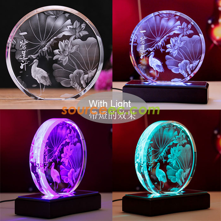 禮品訂造內雕水晶擺件紀念品