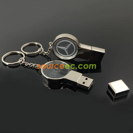 禮品訂造水晶金屬USB手指紀念品
