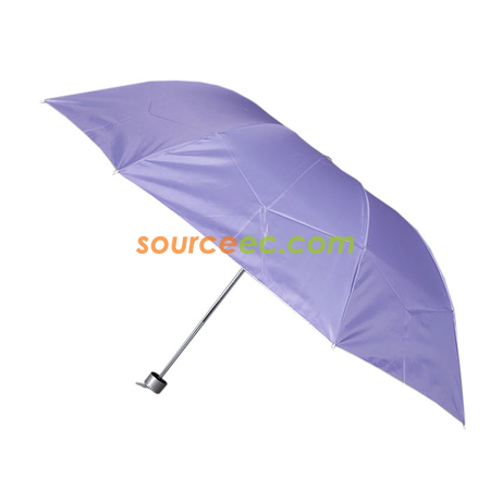 禮品訂造三摺倒桿銀膠雨傘紀念品