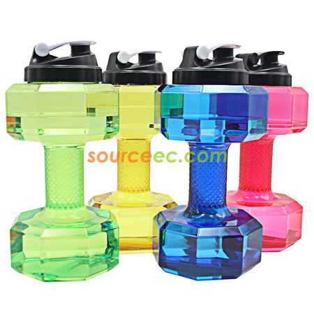 禮品訂造2.2L啞鈴水樽紀念品