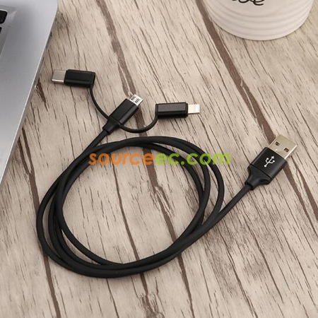 禮品訂造三合一數據線紀念品