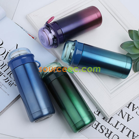 禮品訂造350ML 北極光漸變保溫杯紀念品