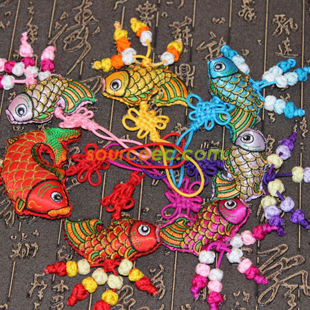 刺繡魚香包掛飾