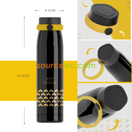 禮品訂造320ML 創意手提不銹鋼保溫杯紀念品