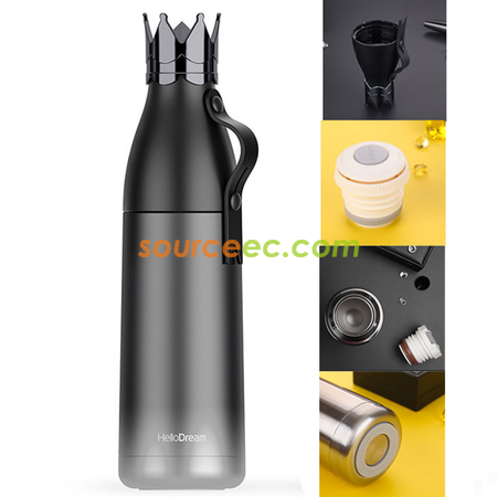禮品訂造350ML 皇冠保溫杯紀念品